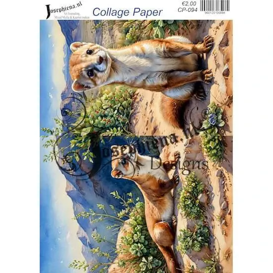 Afbeeldingen van Wild life #9 - Josephiena's collage paper - CP-094