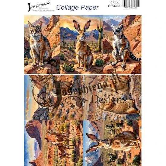 Afbeeldingen van Woestijndieren #11 - Josephiena's collage paper - CP-085
