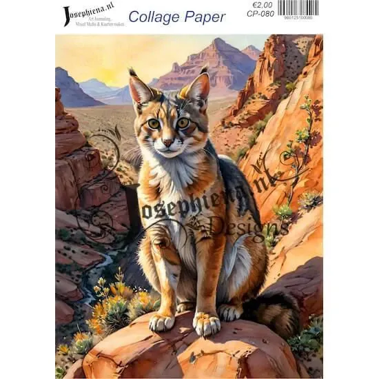 Afbeeldingen van Woestijndieren #6 - Josephiena's collage paper - CP-080