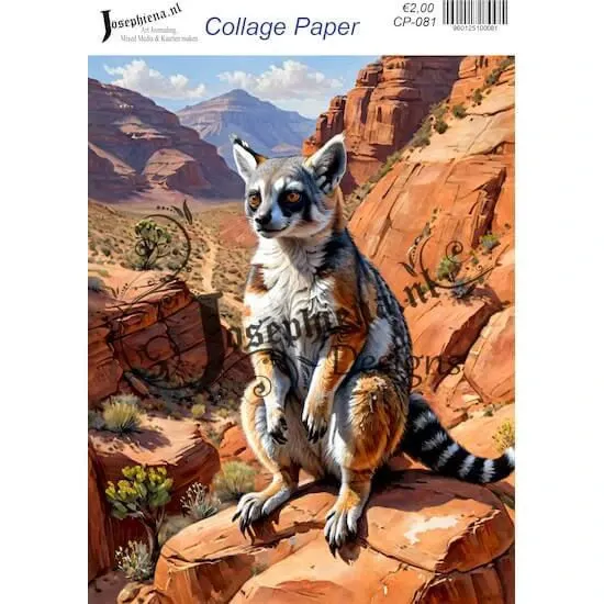 Afbeeldingen van Woestijndieren #7 - Josephiena's collage paper - CP-081
