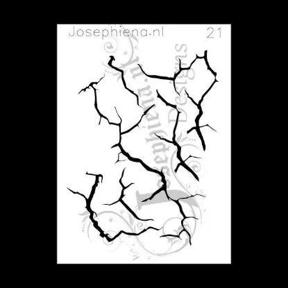 Afbeeldingen van Barsten - stencil - A6S021