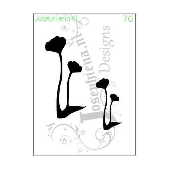 Afbeeldingen van Bloemetje 2 - Stencil van Josephiena`s - A6S070