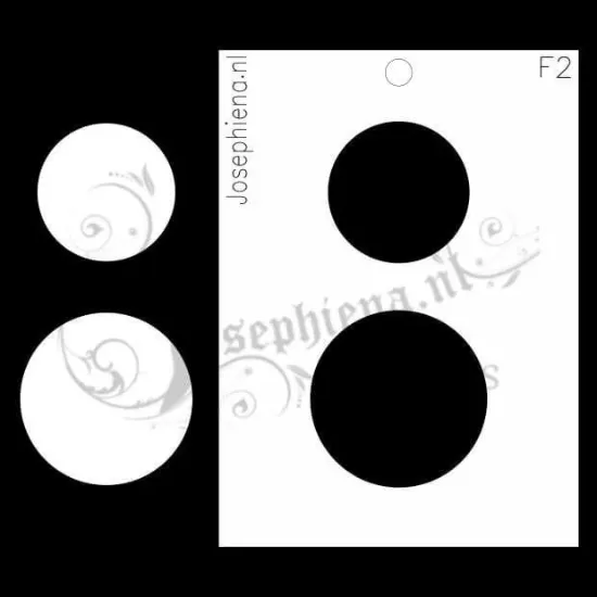 Afbeeldingen van Cirkels - figuur-stencil - A6F002