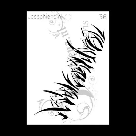 Afbeeldingen van Gras - stencil - A6S036