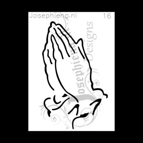 Afbeeldingen van Handen - stencil - A6S016