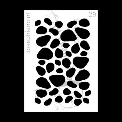 Picture of Boulders - stencil - A6S029