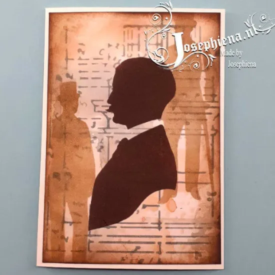 Afbeeldingen van Man met stok - Stencil van Josephiena`s - A6S073