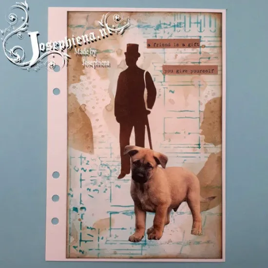 Afbeeldingen van Man silhouet - Stencil van Josephiena`s - A6S072