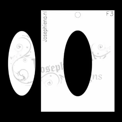 Afbeeldingen van Ovaal - figuur-stencil - A6F003
