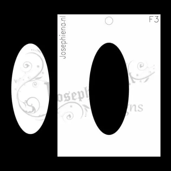 Afbeeldingen van Ovaal - figuur-stencil - A6F003