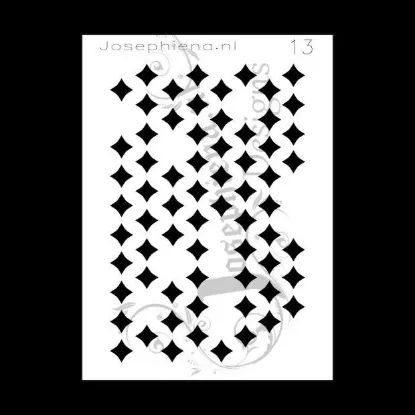 Afbeeldingen van Patroon 13 - stencil - A6S013