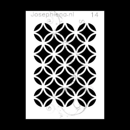 Afbeeldingen van Patroon 14 - stencil - A6S014