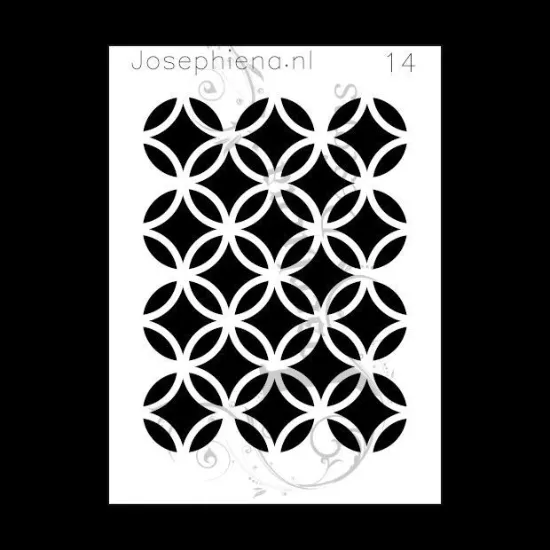 Afbeeldingen van Patroon 14 - stencil - A6S014