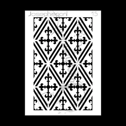 Afbeeldingen van Patroon 15 - stencil - A6S015
