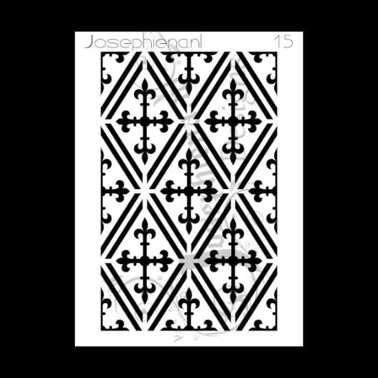 Afbeeldingen van Patroon 15 - stencil - A6S015
