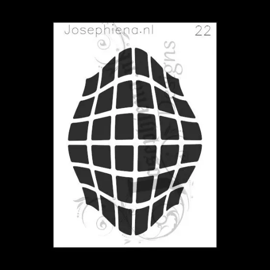 Afbeeldingen van Patroon 22 - stencil - A6S022