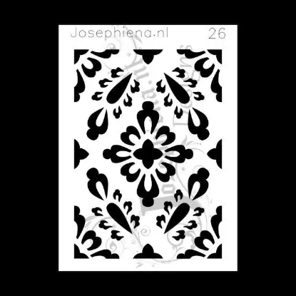 Afbeeldingen van Patroon 26 - stencil - A6S026