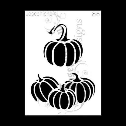 Afbeeldingen van Pompoenen - stencil - A6S086