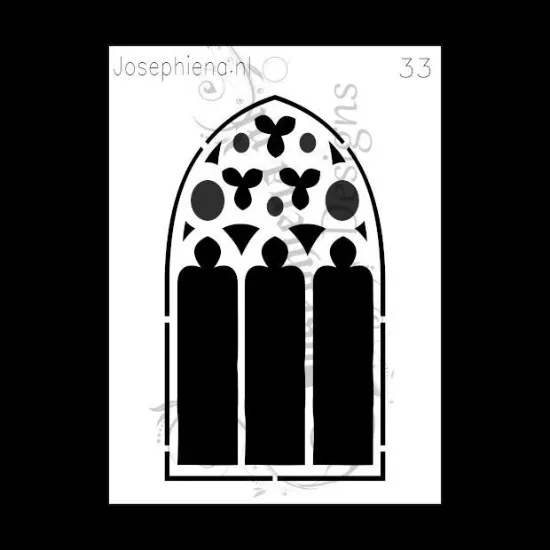 Afbeeldingen van Raam - stencil - A6S033