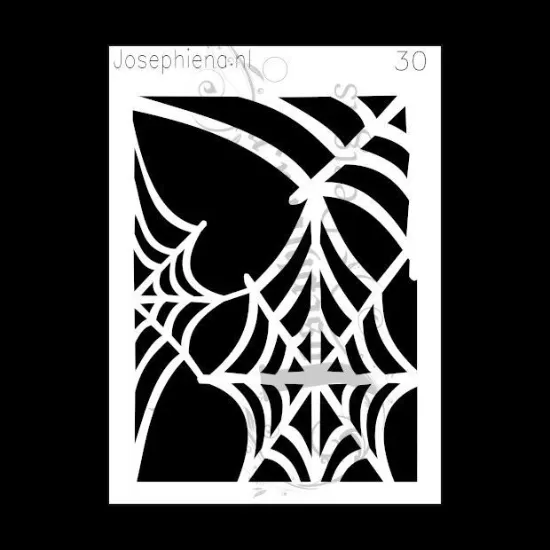 Afbeeldingen van Spinnenweb - stencil - A6S030
