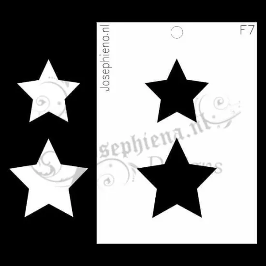 Afbeeldingen van Sterren - figuur-stencil - A6F007