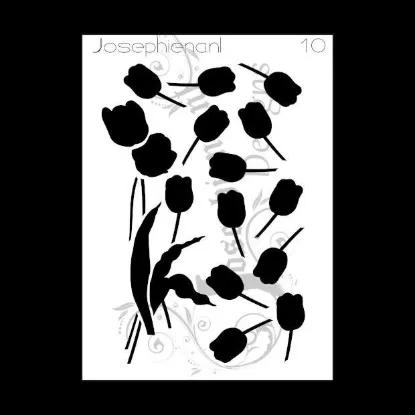 Afbeeldingen van Tulpen - stencil - A6S010