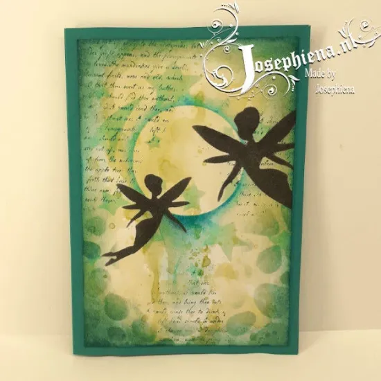 Afbeeldingen van Vallende ster - stencil - A6S001