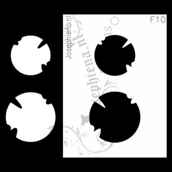 Afbeeldingen van Versleten Cirkels - figuur-stencil - A6F010