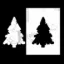 Picture of Worn Christmas tree - figure stencil - A6F016
