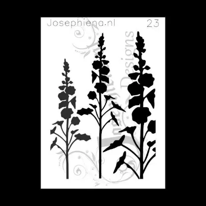 Afbeeldingen van Wilde bloemen - stencil - A6S023