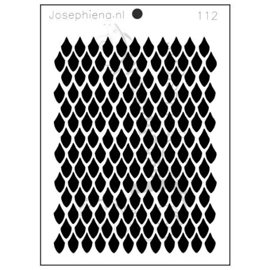 Afbeeldingen van Draken schubben - Josephiena's stencil A5 - A5S112
