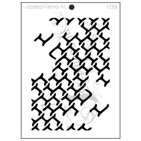 Afbeeldingen van Hekwerk - Josephiena's stencil A5 - A5S109