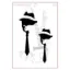 Afbeeldingen van Man met stropdas - stencil - A5S059