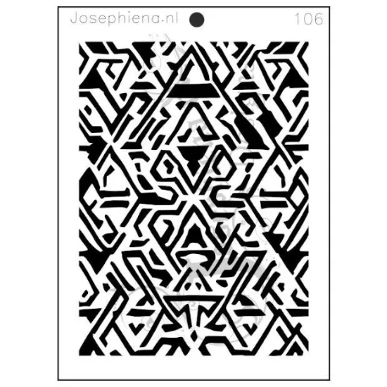 Afbeeldingen van Patroon 106 - Josephiena's stencil A5 - A5S106