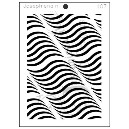 Afbeeldingen van Patroon 107 - Josephiena's stencil A5 - A5S107