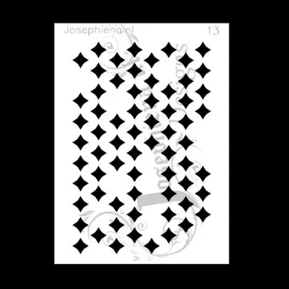 Afbeeldingen van Patroon 13 - stencil - A5S013