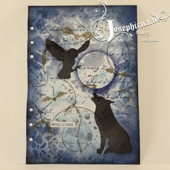 Afbeeldingen van Script - Josephiena's stencil A5 - A5S028