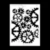 Afbeeldingen van Tandwielen - Josephiena's stencil A5 - A5S037