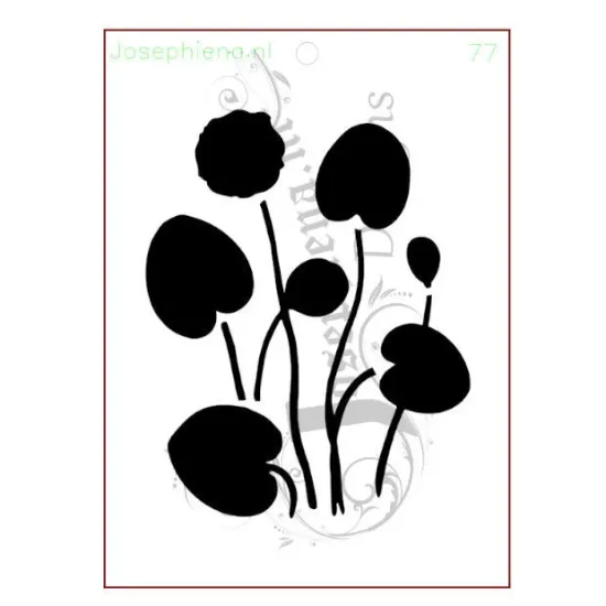 Afbeeldingen van Waterlelie - Josephiena's stencil A5 - A5S077