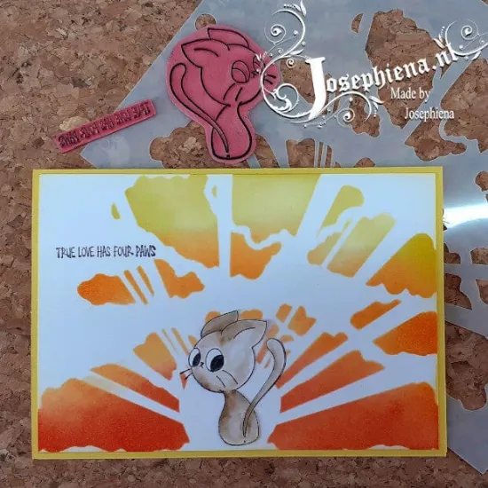 Afbeeldingen van Zonsopkomst - Josephiena's stencil A5 - A5S039