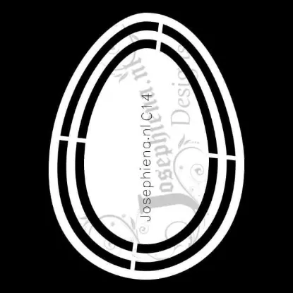 Afbeeldingen van Ei - Kaart-sjabloon - Josephiena`s Design - C14