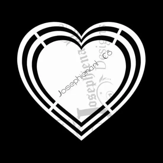 Afbeeldingen van Hart - Kaart-sjabloon - Josephiena`s Design - C8