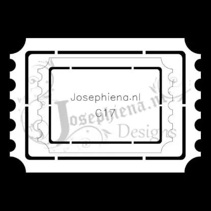 Afbeeldingen van Ticket - Kaart-sjabloon - Josephiena`s Design - C17