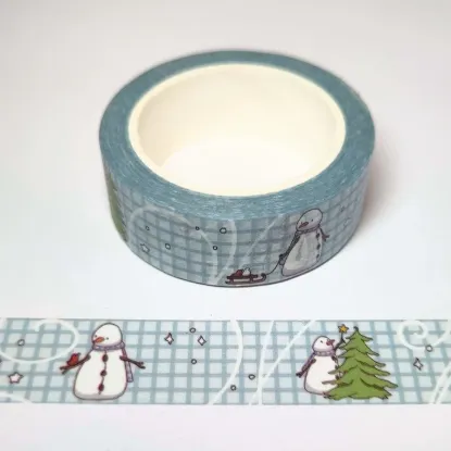 Afbeeldingen van Gummiapans Washi tape- Yuki