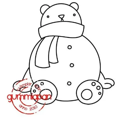 Afbeeldingen van Sneeuwbeer - stempel