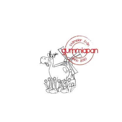 Afbeeldingen van Tulpen rendier   - stempel - Gummiapan