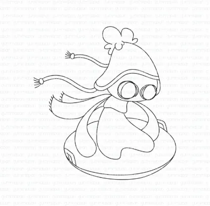 Afbeeldingen van Saucer - stempel