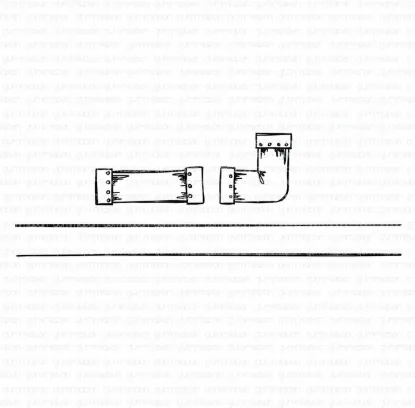 Afbeeldingen van Doodled Pipes - stempel - Gummiapan