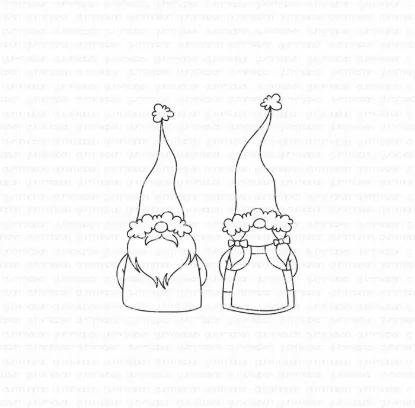 Afbeeldingen van Kleine kabouters - stempel - Gummiapan