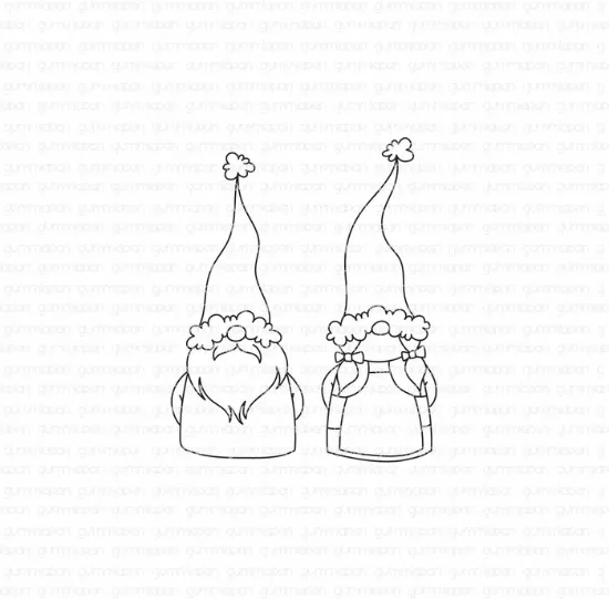 Afbeeldingen van Kleine kabouters - stempel - Gummiapan